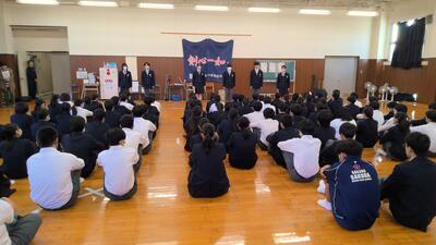 ３年１１月学年朝会