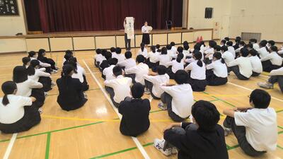 ２年５月学年朝会